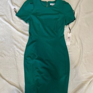 Teal Calvin Klein dress